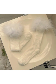 Ostrich Feather Candy Color Socks