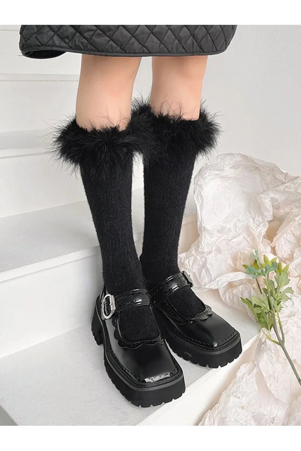 Ostrich Feather Candy Color Socks