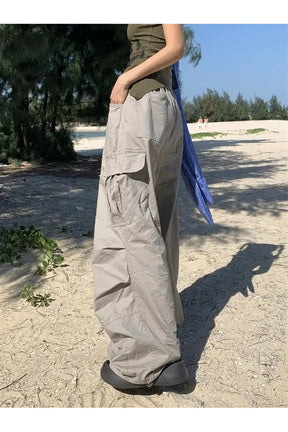 Oversized Cargo Parachute Pants