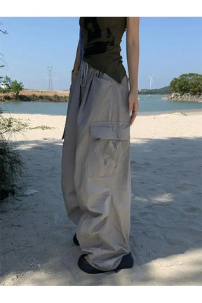 Oversized Cargo Parachute Pants