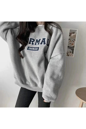 Oversized Normal Graphic Sweatshirt