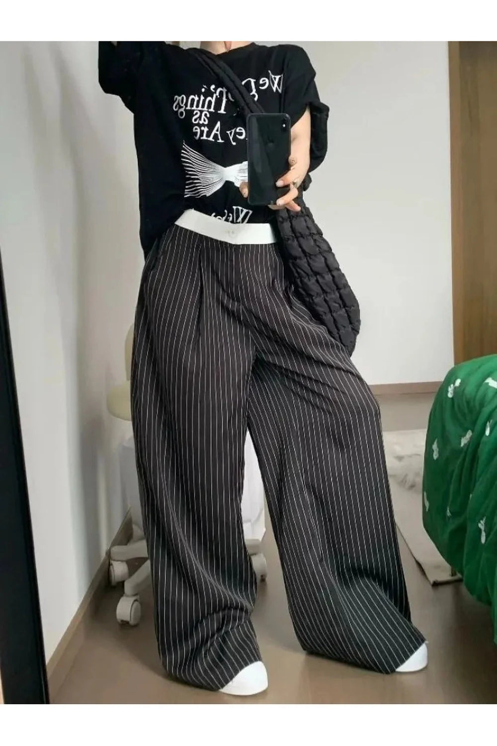 Oversized Striped Palazzo Pants