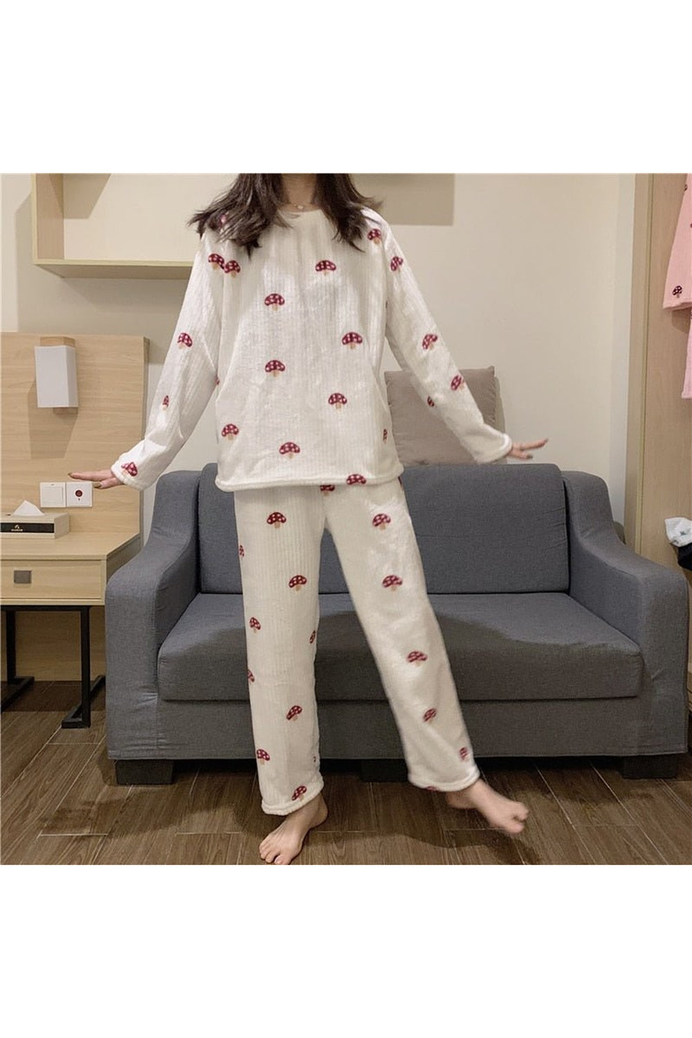 Pajama Sets Mushroom Print