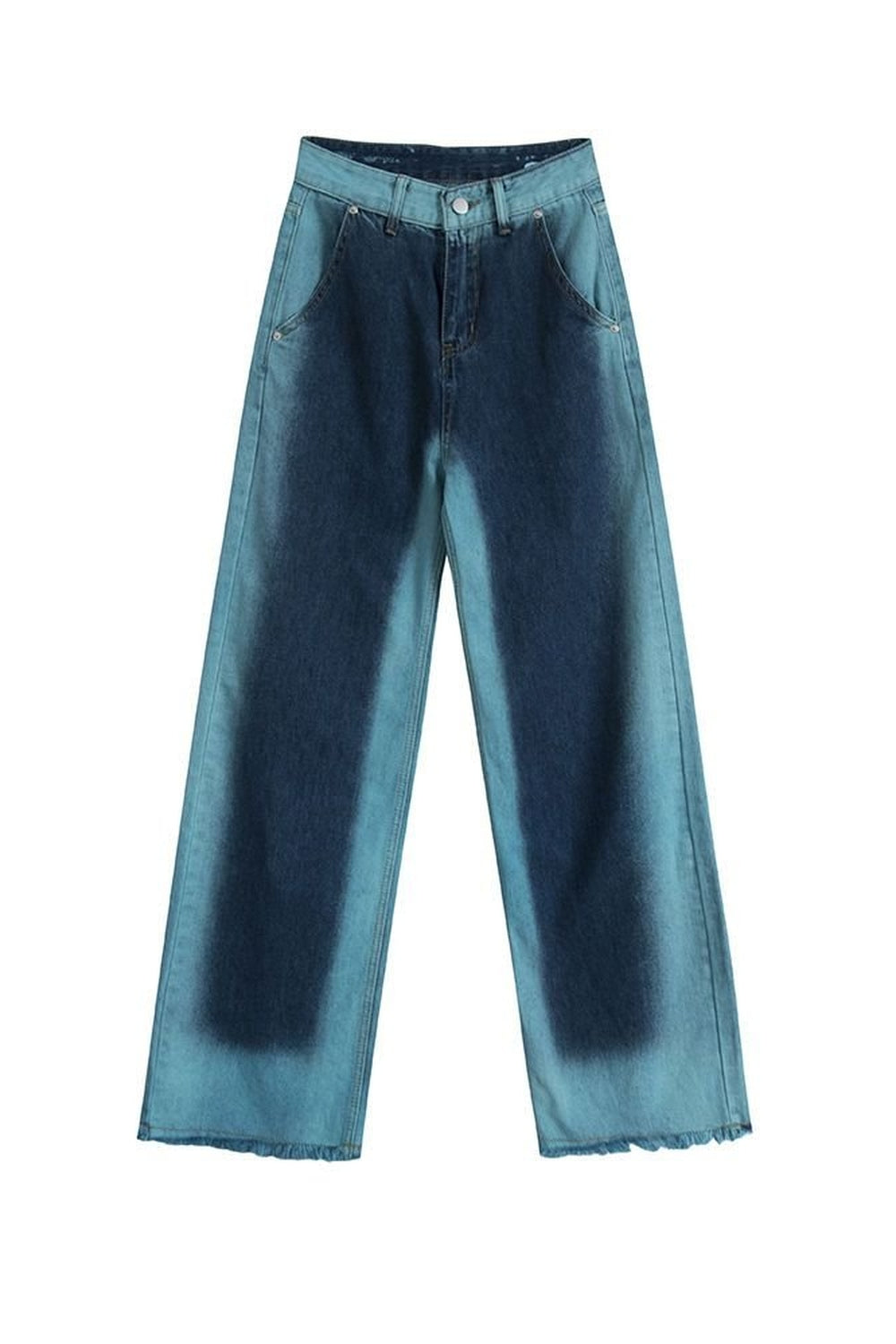 Fall Panelled Baggy Wide Leg Jeans