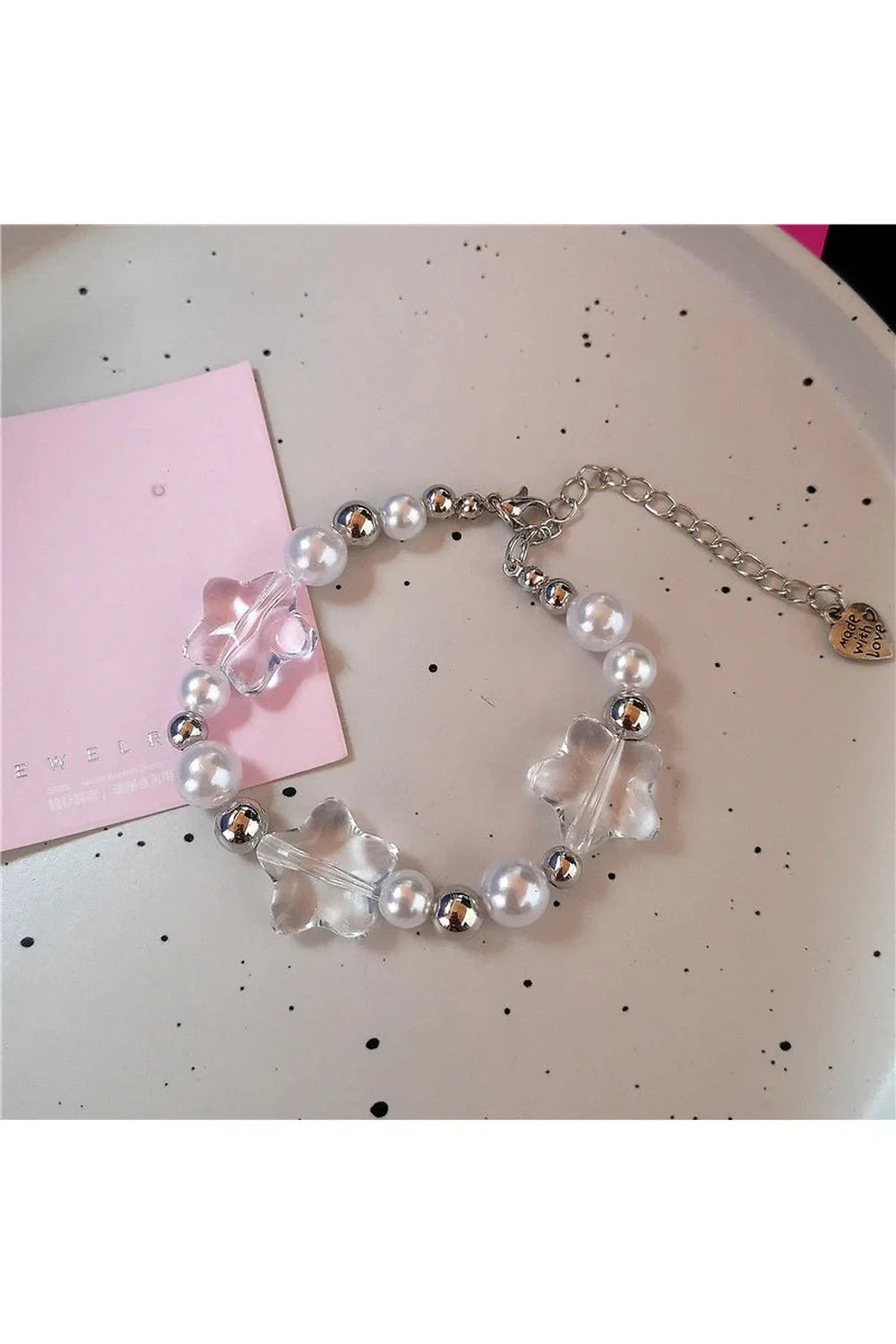 Pastel Dream Charm Bracelets variant 4: Elegant pastel hues.