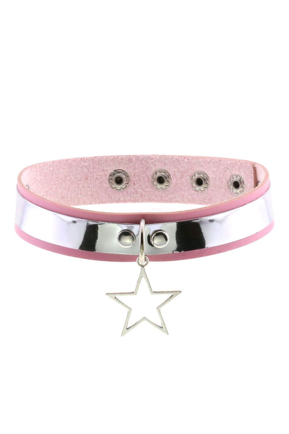 Pastel Goth PU Leather Choker