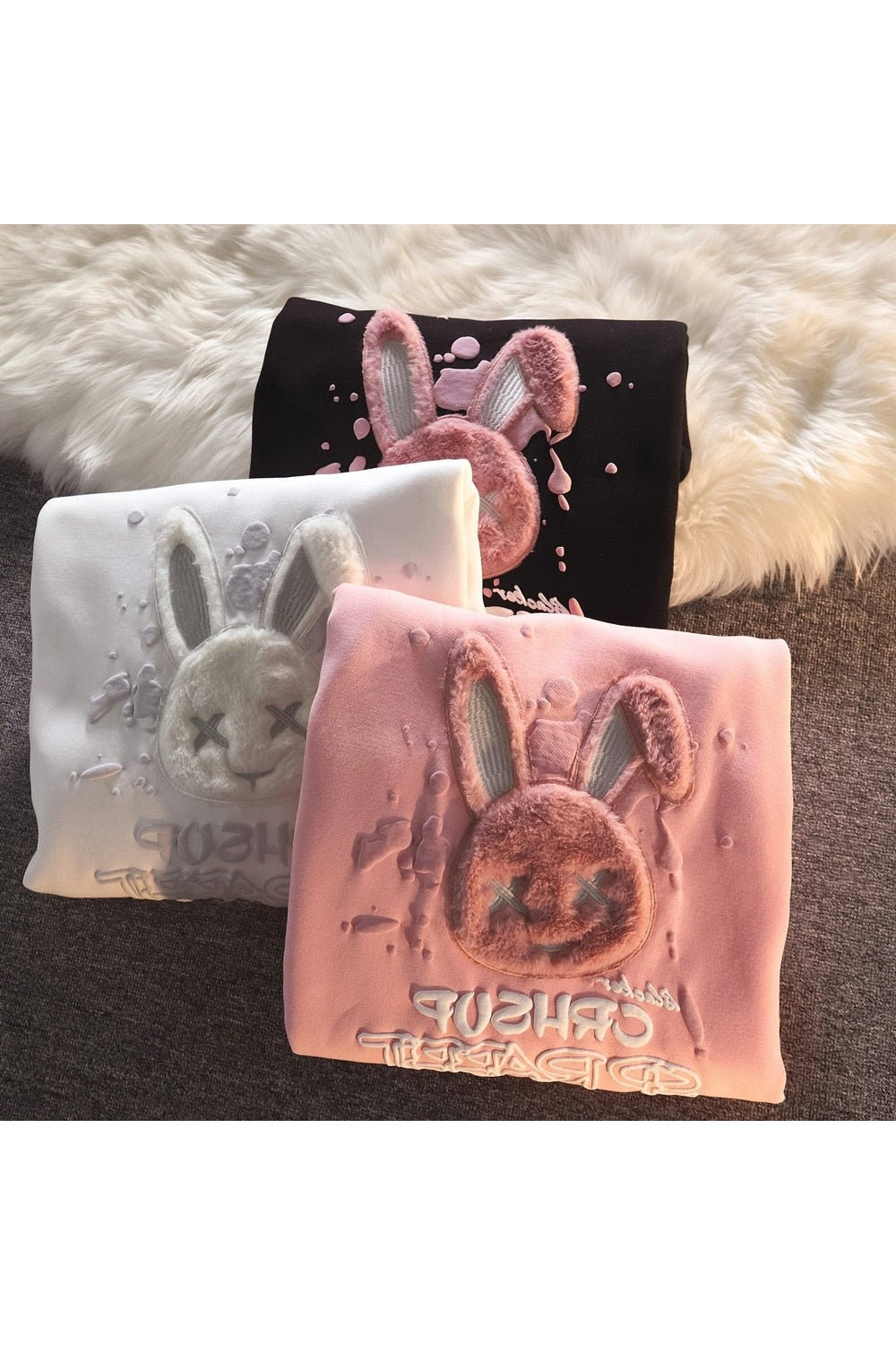 Fall Pastel Goth Rabbit Hoodies