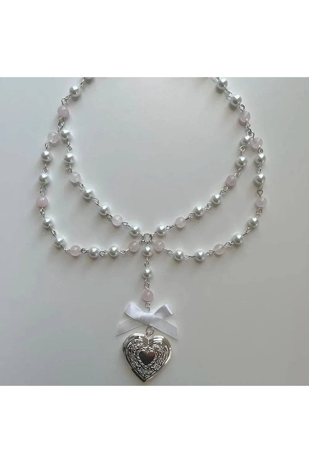 Pearl Rose Quartz Necklace