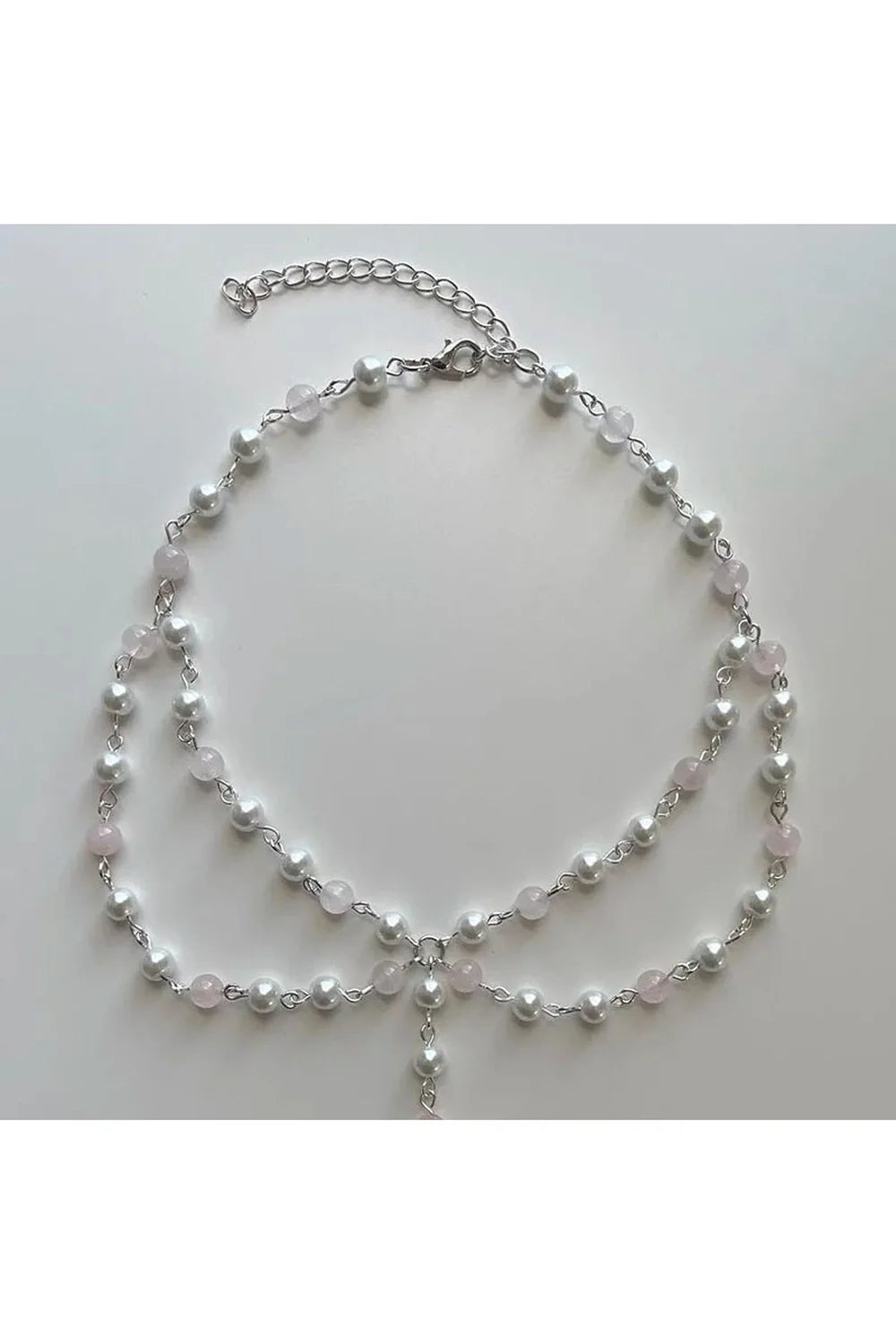 Pearl Rose Quartz Necklace