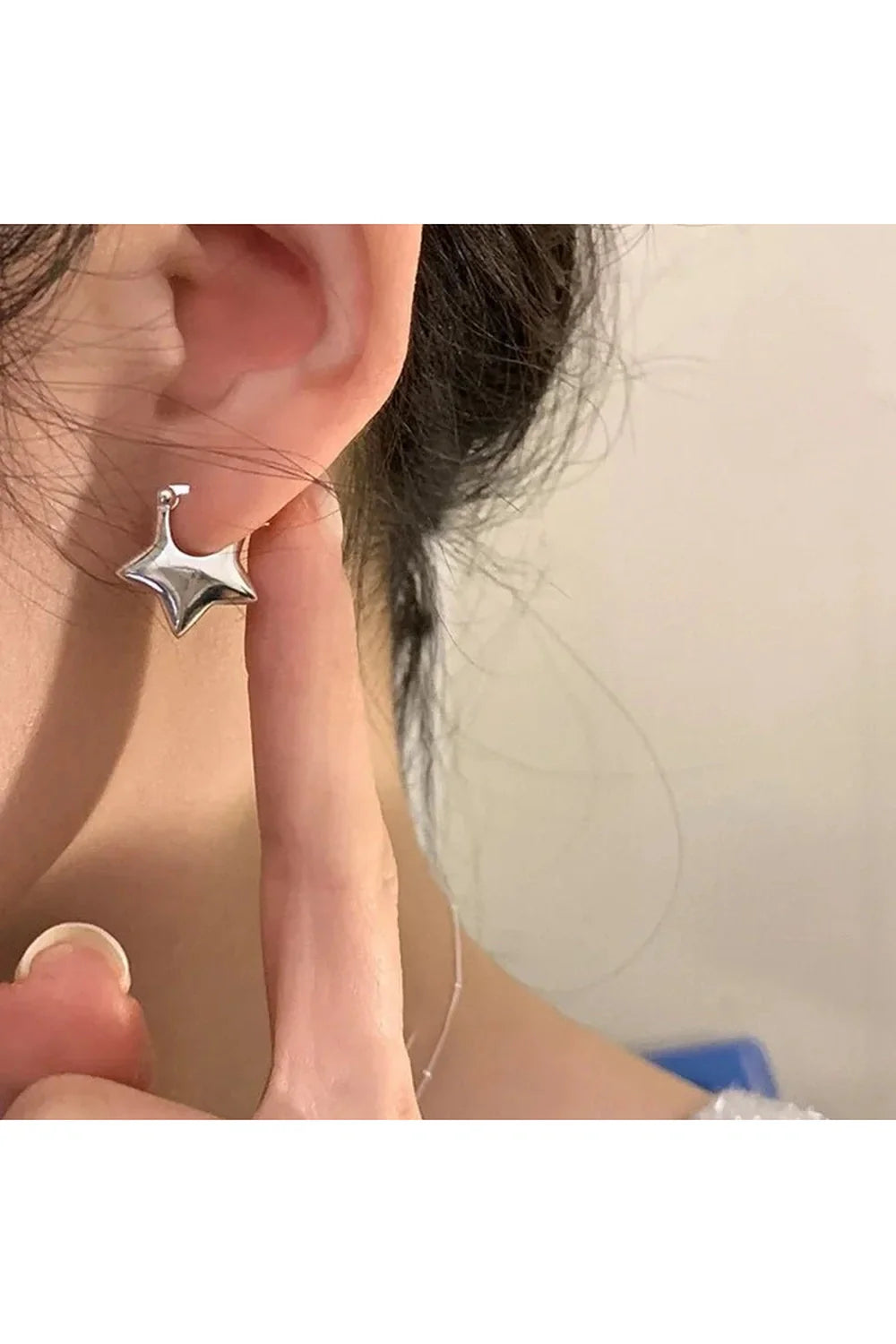 Pentagram Needles Stud Earrings