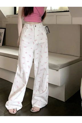 Petal Waltz Wide-Leg Pants