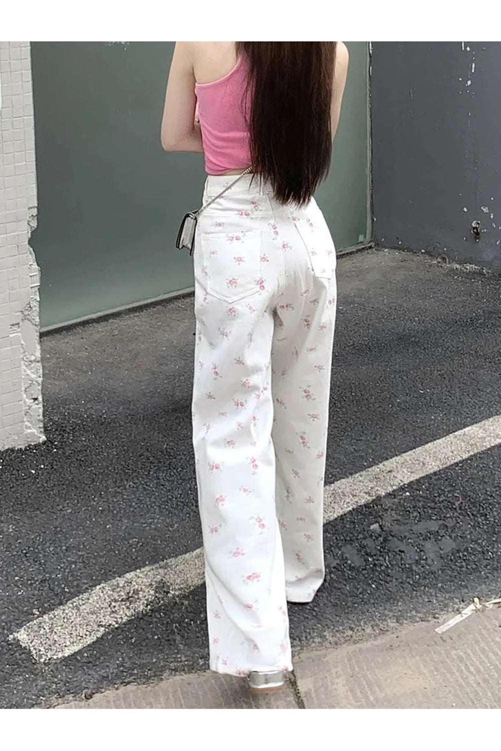 Petal Waltz Wide-Leg Pants