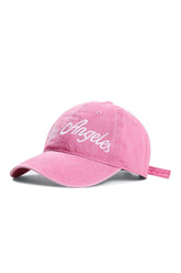 Pink Embroidered Baseball Cap