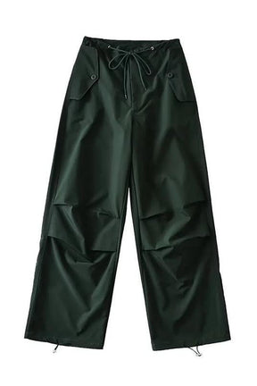 Green variant of Pink Parachute Joggers Pants.