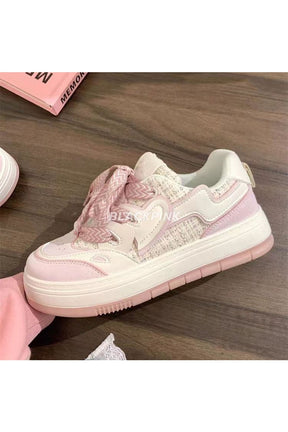 Stylish Pink Platform Casual Shoes with a feminine touch.