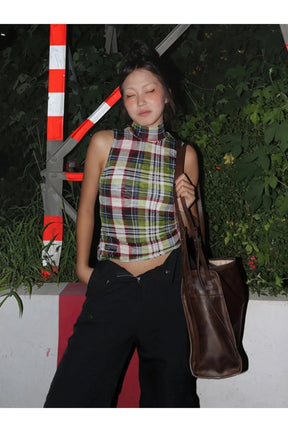 Plaid Harajuku Crop Top