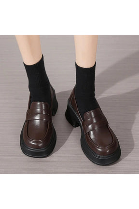 Platform  Leather Shoes