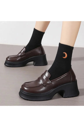 Platform  Leather Shoes