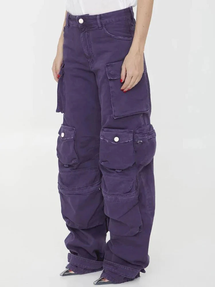 Plum Surge Pocket Pants