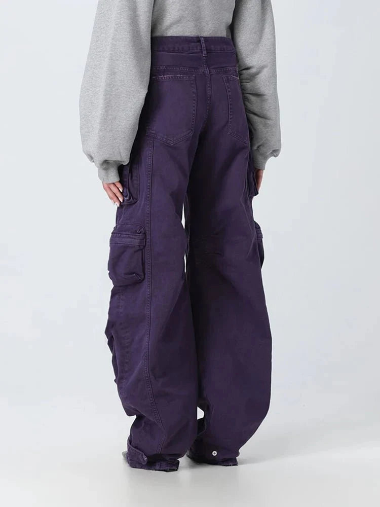 Plum Surge Pocket Pants