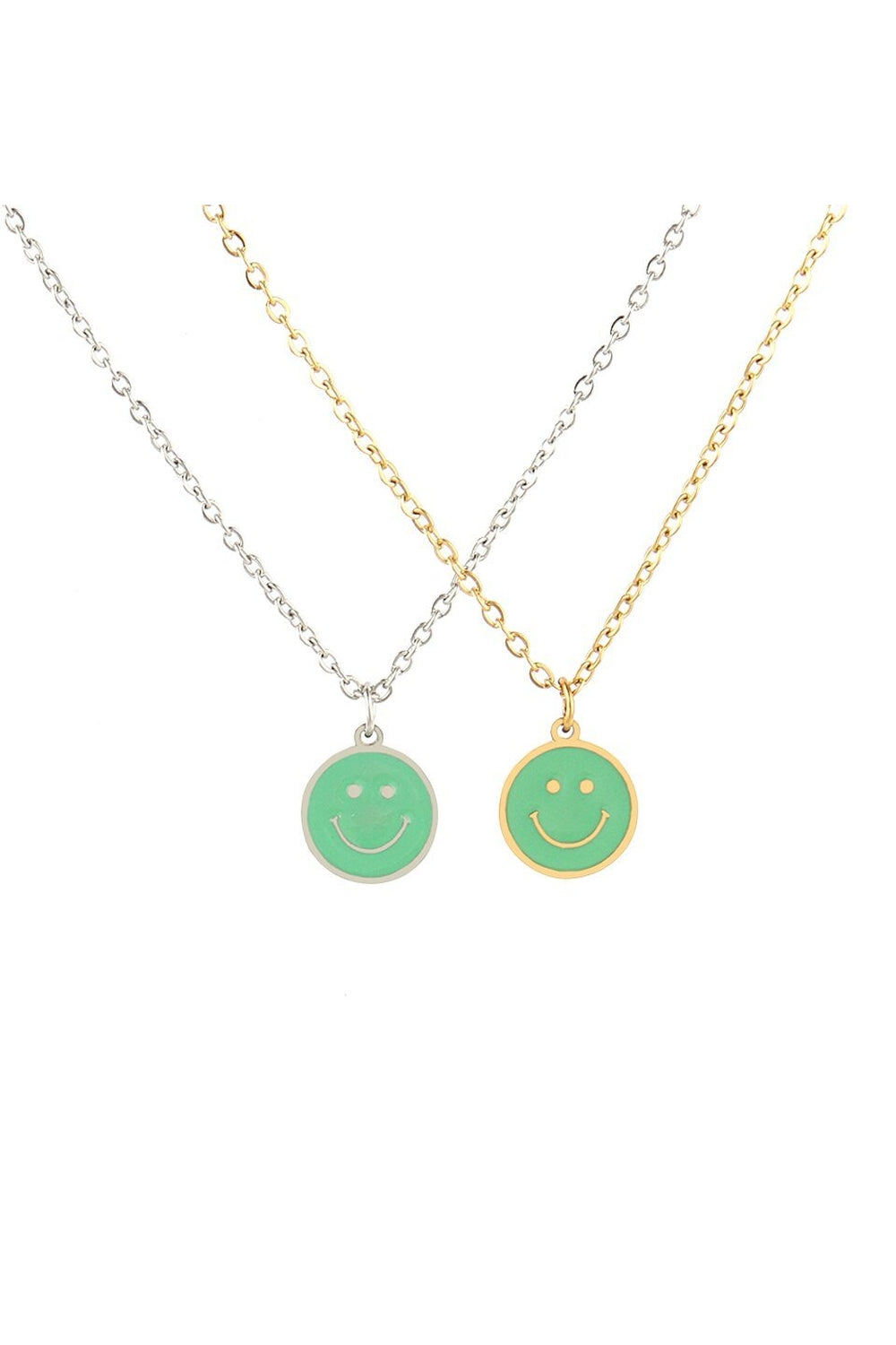 Preppy Color Smiley Necklace