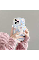 Floral iPhone case, Preppy Cute Flower Case for iPhone, variant A.