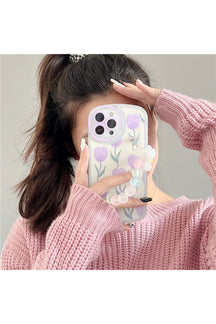 Preppy Cute Flower Case for iPhone variant B, floral-themed.