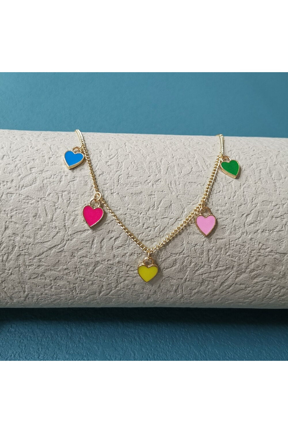 Preppy Pastel Heart Necklace