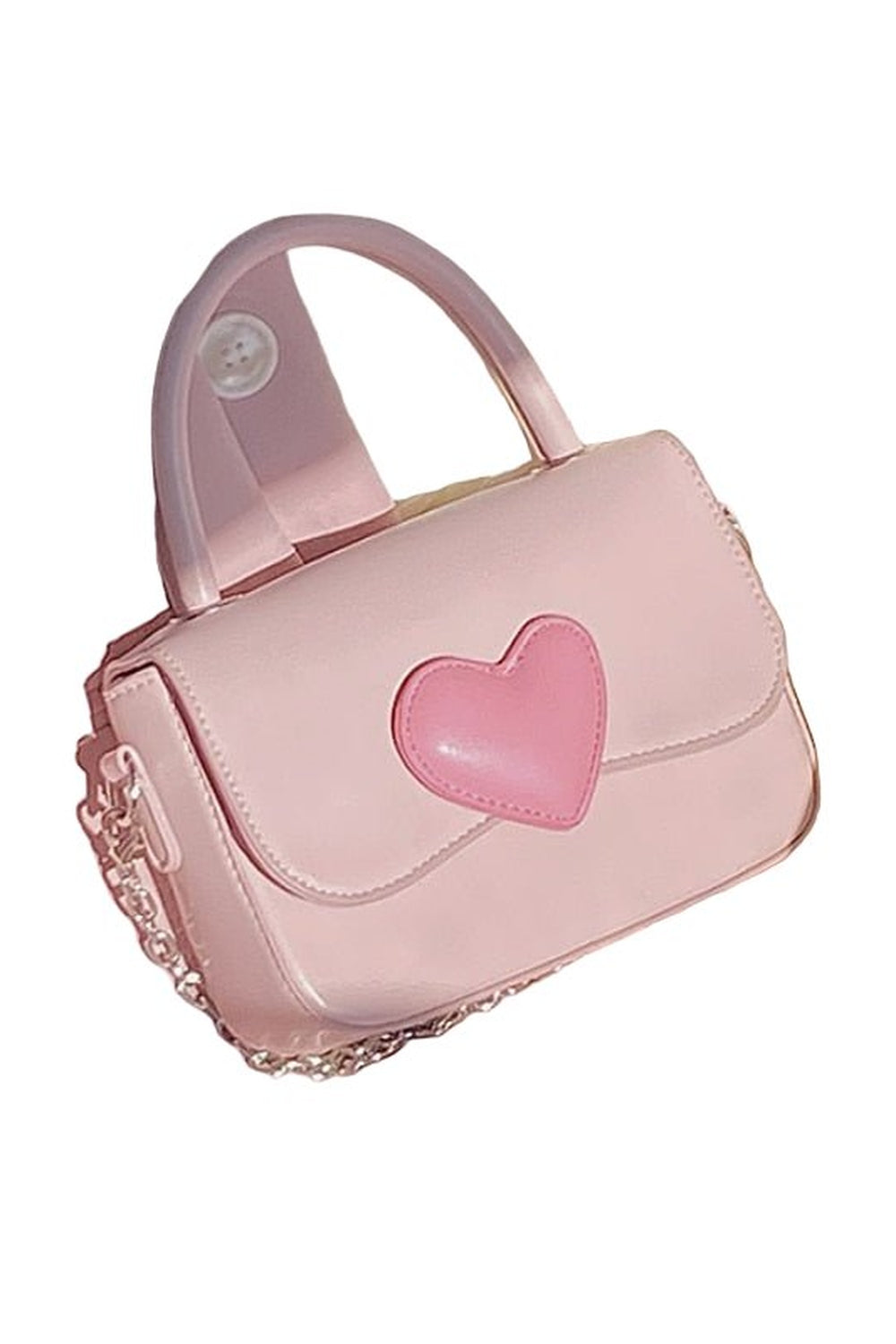 Preppy Pink Heart Shoulder Bag