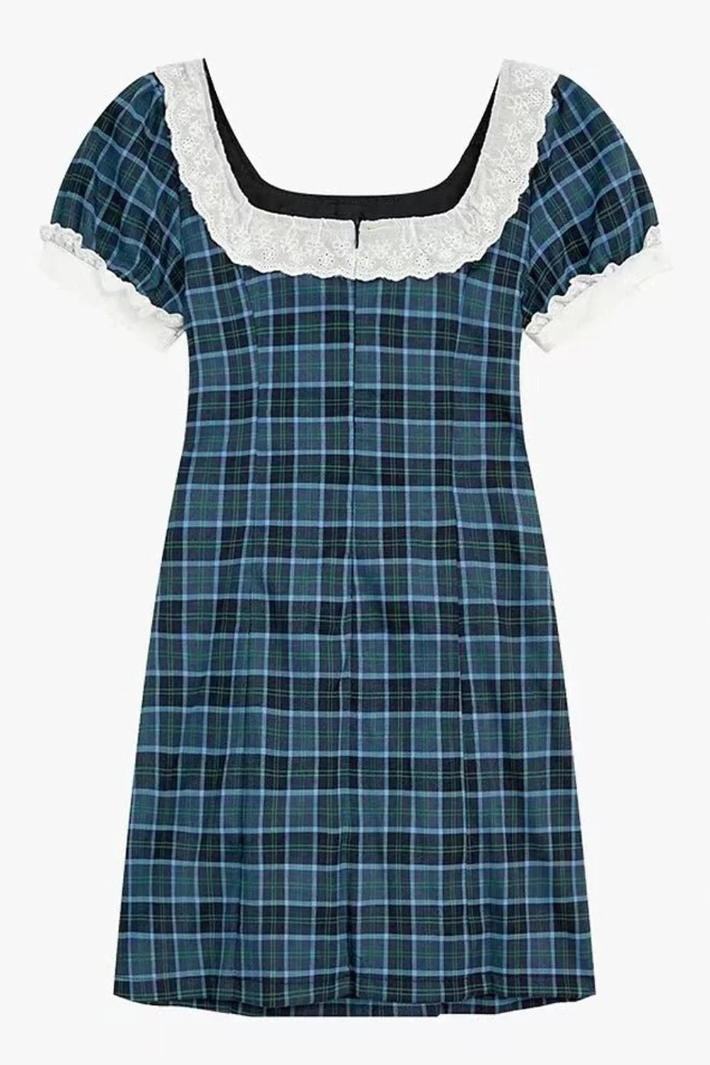 Preppy Plaid Bow-Tie Dress