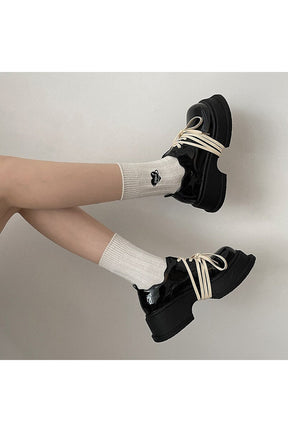 Preppy Platform British Style Shoes