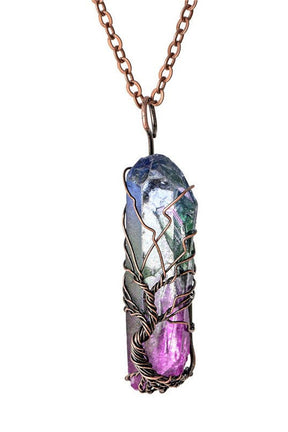 Natural fairy stone pendant, variant YJ134-8A, enchanting.