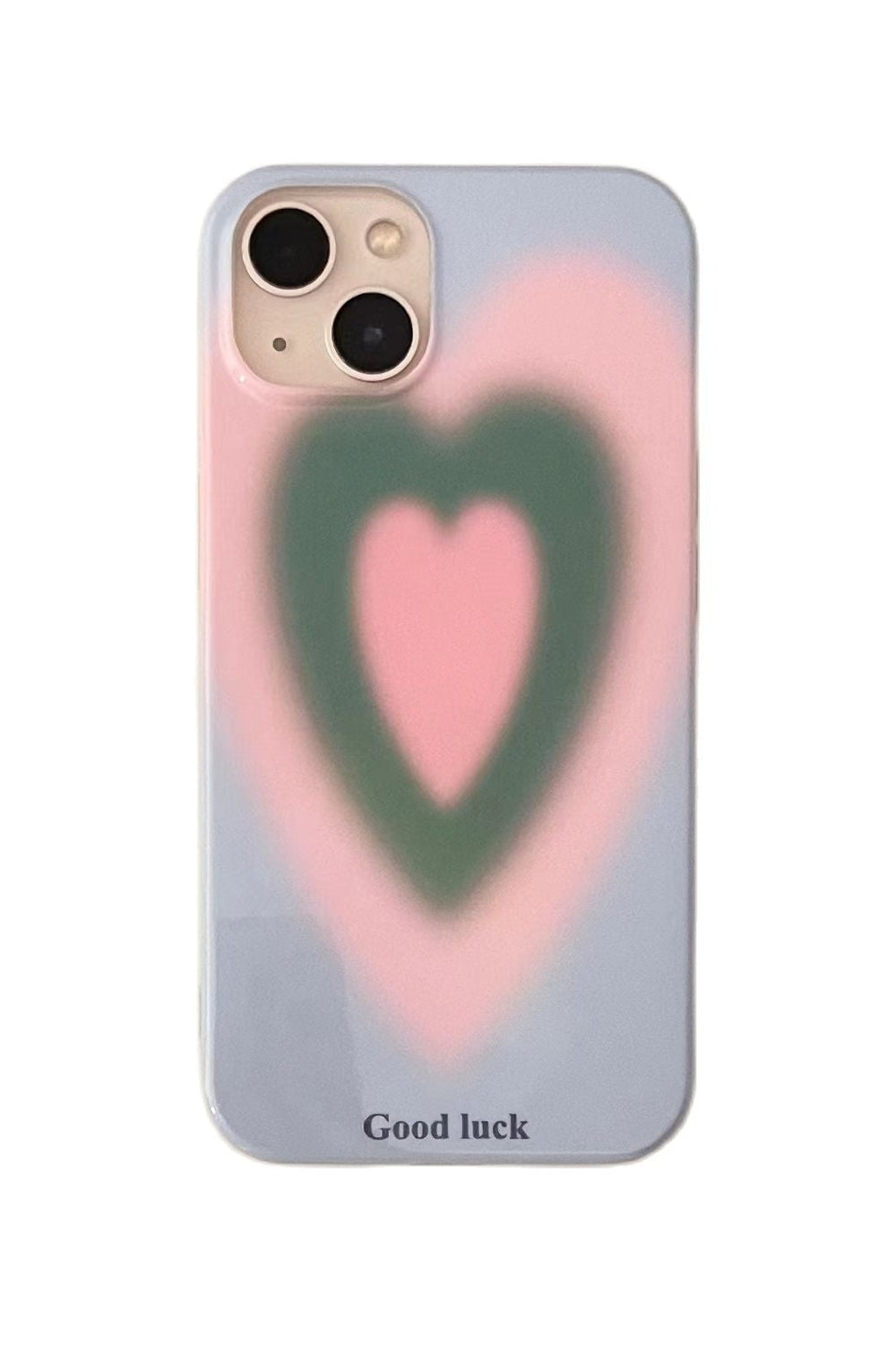 Preppy Style Gradient Heart Case for iPhone