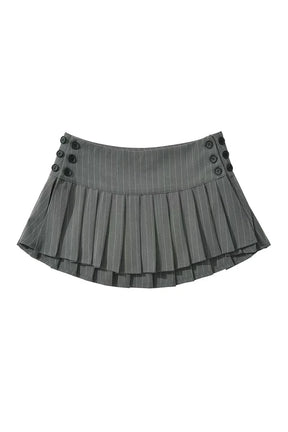 Plaid pleated mini skirt in as2-Asian size.