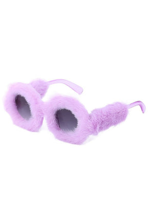 Preppy Velvet Cat Eye Sunglasses