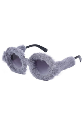 Preppy Velvet Cat Eye Sunglasses