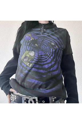 Abstract "Psychedelic Spiral Graphic T-Shirt" variant A design.