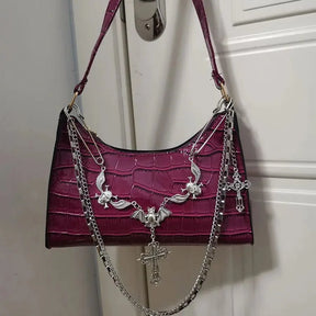 Punk Fashion Chains Crossbody Bags