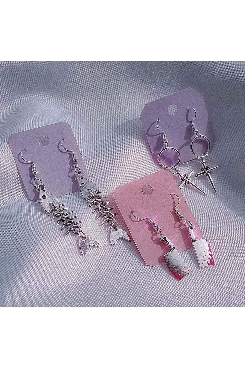 Punk Goth Stainless Earrings