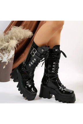 Punk Motorcycle Boots