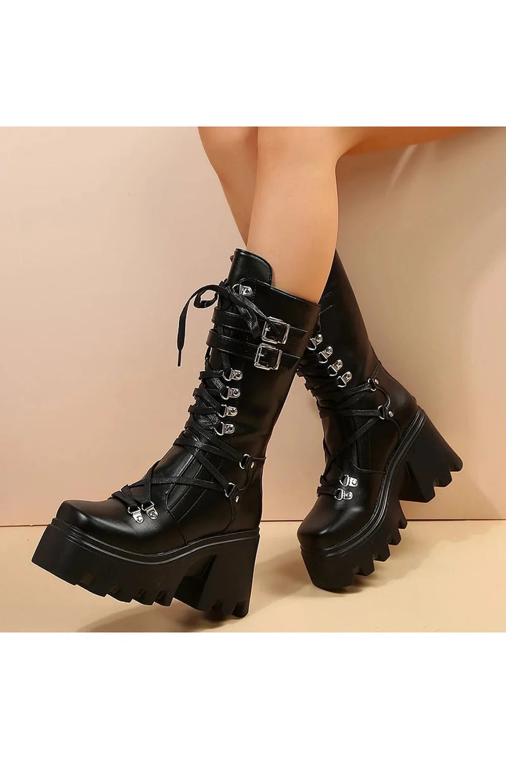 Punk Motorcycle Boots