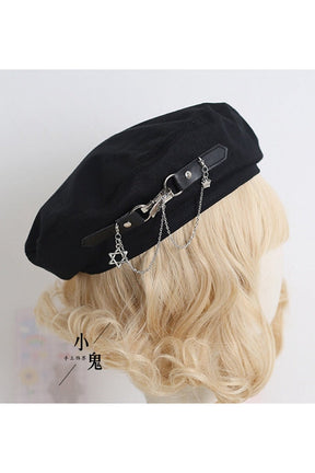 Punk Style Buckle Hat