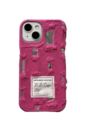 Ragged Denim Cloth iPhone Case