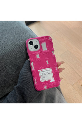 Ragged Denim Cloth iPhone Case