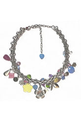 Rainbow Flower Choker