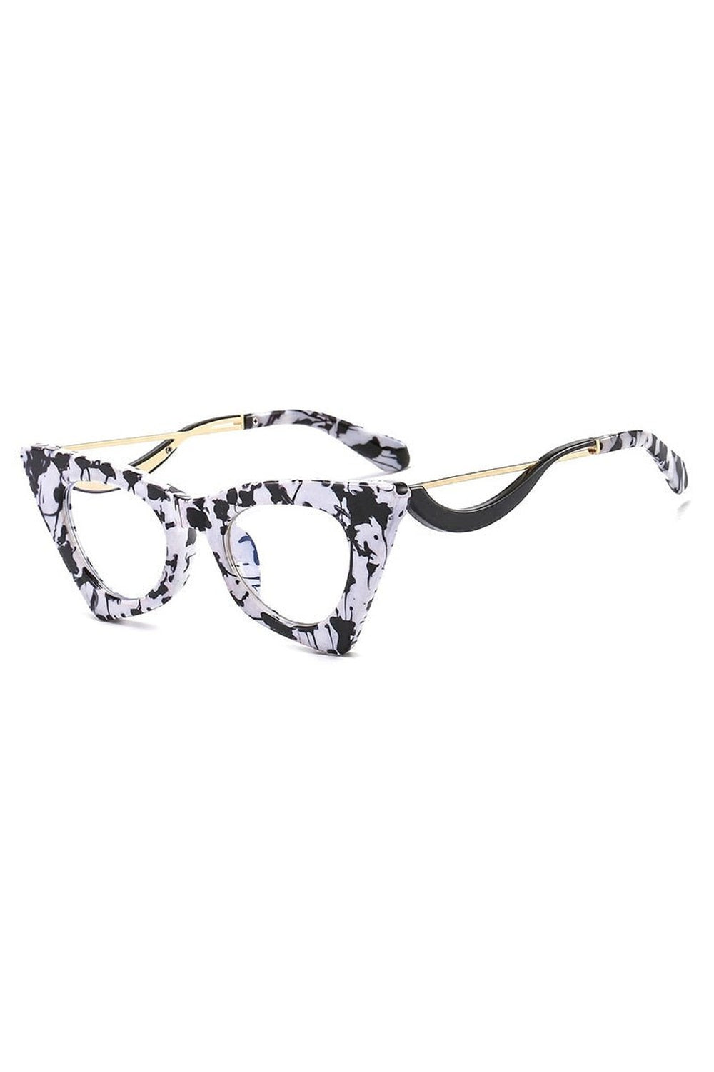 Retro Cat Eye Clear Lens Glasses