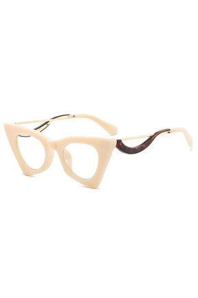 Retro Cat Eye Clear Lens Glasses