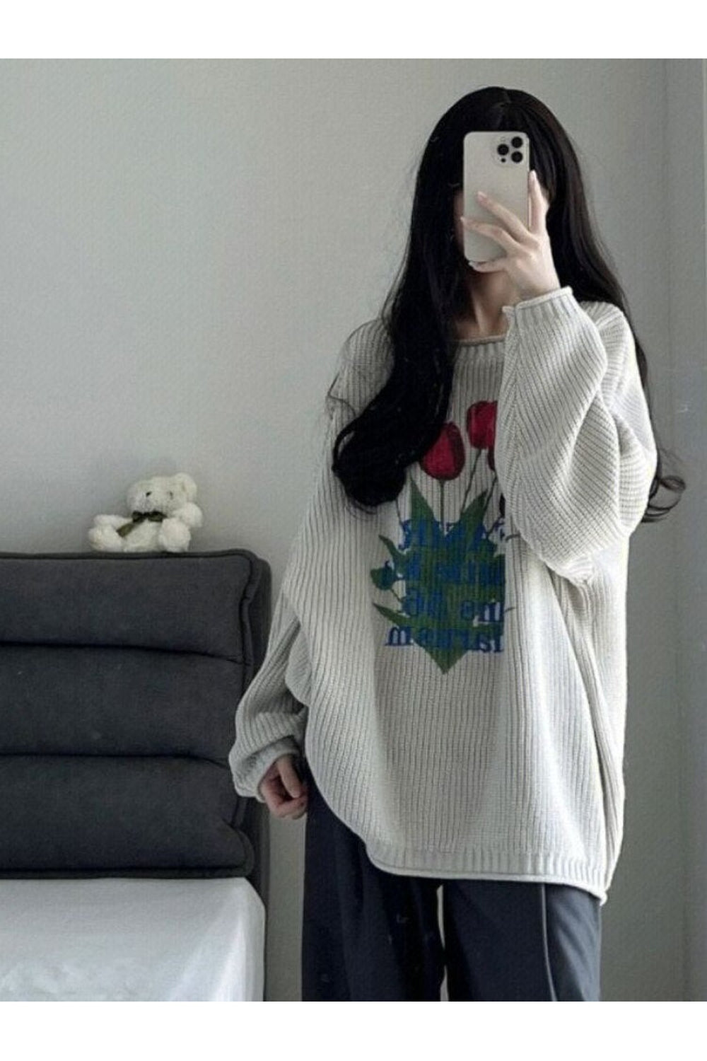 Fall Retro Knitted Sweater