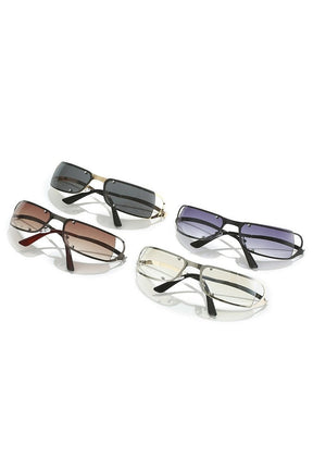 Retro One Piece Wrap Sunglasses