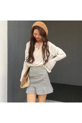 Retro Plaid Mini Skirt